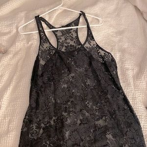 Lace racerback tank